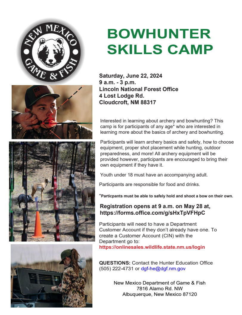 BowHunter Skills Camp June 22, 2024